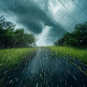 chuvas de até 100 mm e ventos de 60 km/h