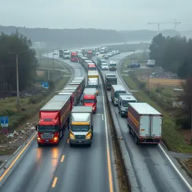 Minas entroncamento desastres caminhões