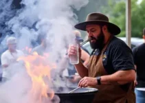 Churrasco On Fire