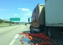 caminhão carregado com tomates